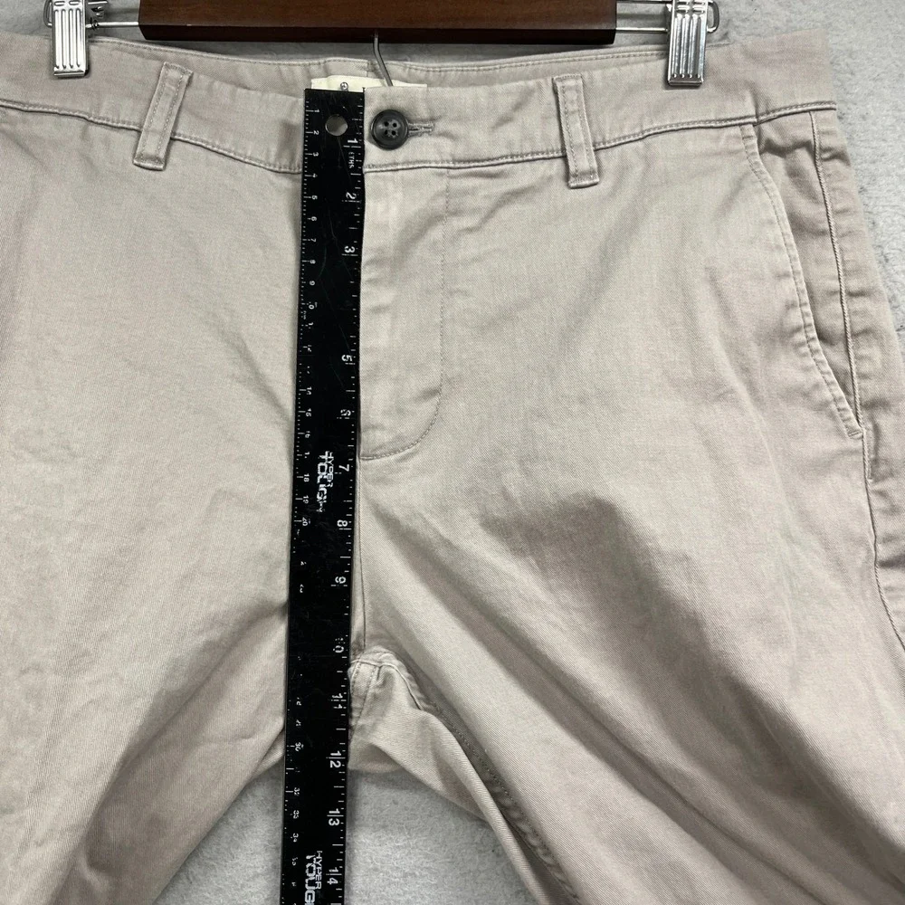Hawker Rye Chino Pants Mens 34x32 Beige Khaki Slim Stretch Casual Preppy Office